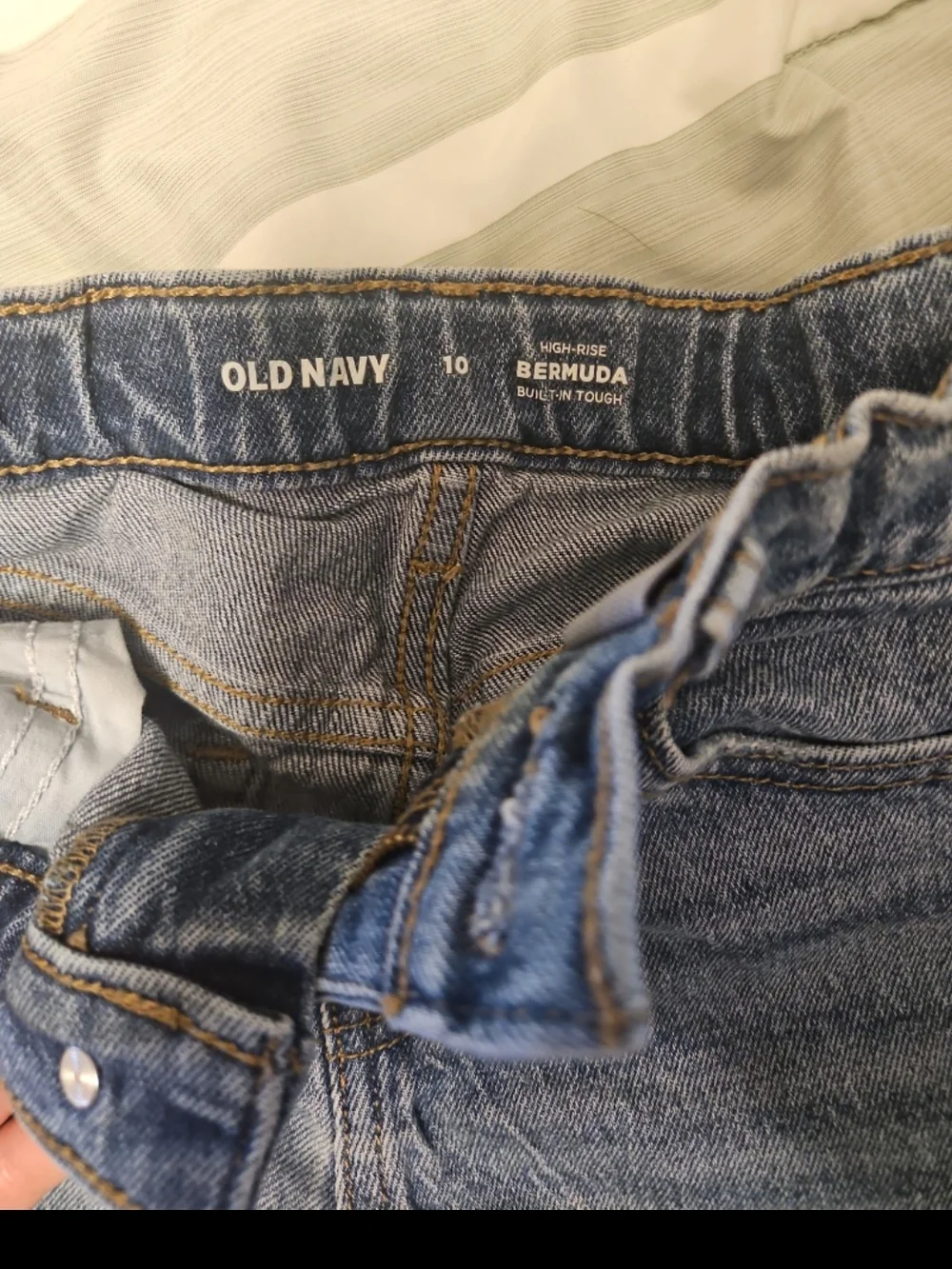 Old Navy Light Blue High-Rise Denim Shorts